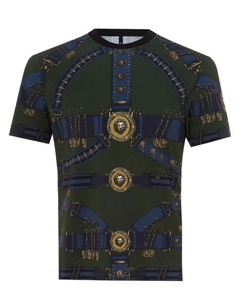 versus versace belt print t-shirt|versace leather watch.